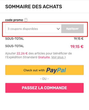 COMMENT UTILISER LES COUPONS